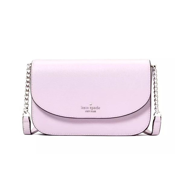 New Kate Spade Kristi Crossbody Refined Grain Leather Violet Mist - Picture 1 of 5